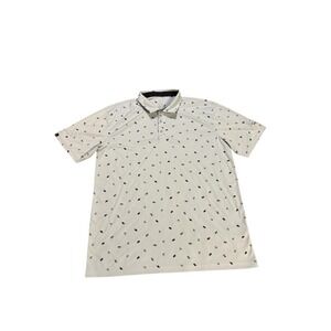 Swannies Legends Golf Polo Grey Black Mens Size XL Umbrella‎ Tiger Bear Print